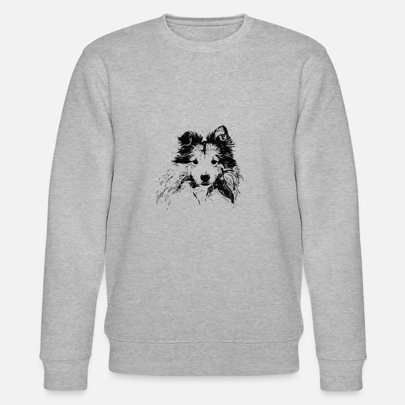 Shetland Sheepdog Sheltie - Sweat bio CHANGER Stanley/Stella Unisexe - gris chiné