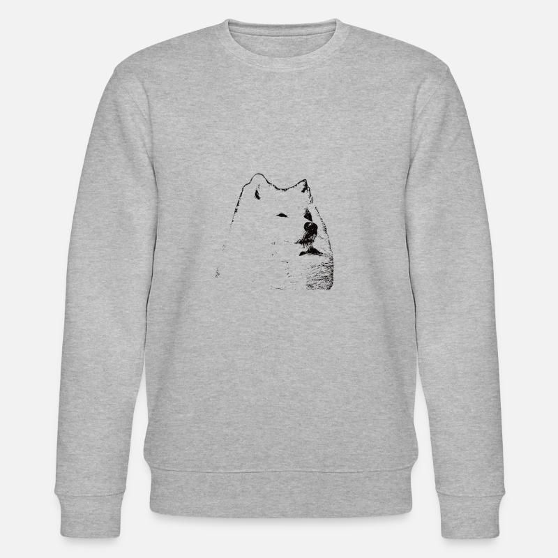 Samojede - Stanley/Stella Unisex Bio-Sweatshirt CHANGER  - Grau meliert