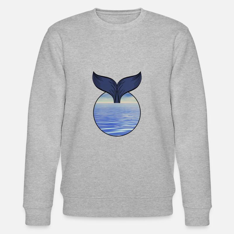 Wal Flosse - Stanley/Stella Unisex Bio-Sweatshirt CHANGER  - Grau meliert