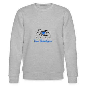 Team Bräutigam - Stanley/Stella Unisex Bio-Sweatshirt CHANGER  - Grau meliert - Vorne - Nik (191cm) & Marisol (170cm)