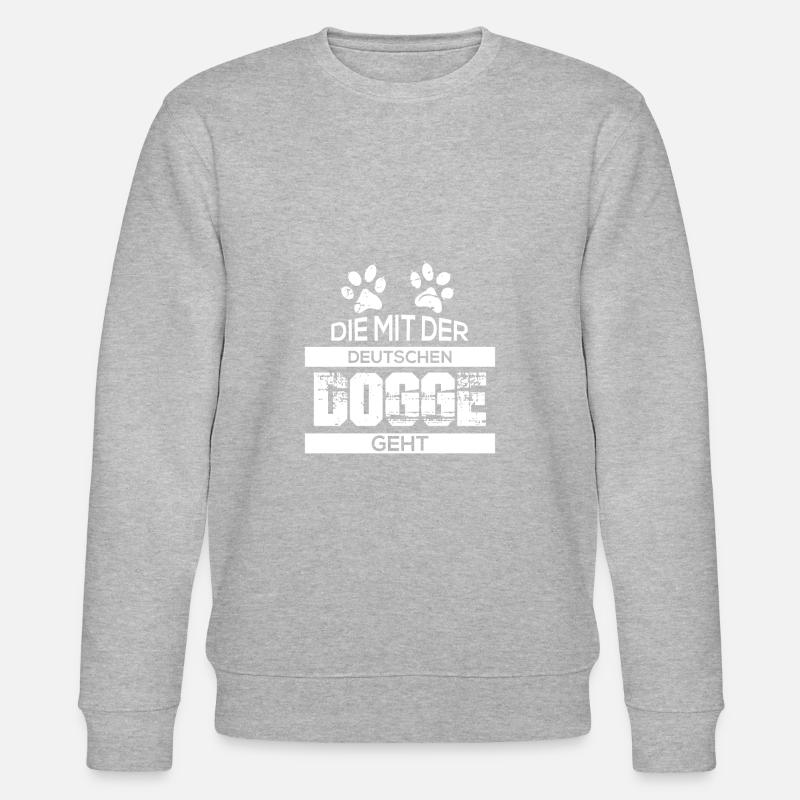 Deutsche Dogge - Stanley/Stella Unisex Bio-Sweatshirt CHANGER  - Grau meliert