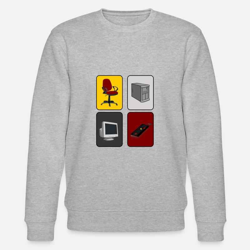 Les joueurs PC - Sweat bio CHANGER Stanley/Stella Unisexe - gris chiné