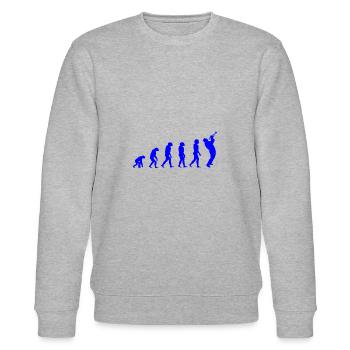 Trompete - Stanley/Stella Unisex Bio-Sweatshirt CHANGER  - Grau meliert - Vorne - Nik (191cm) & Marisol (170cm)