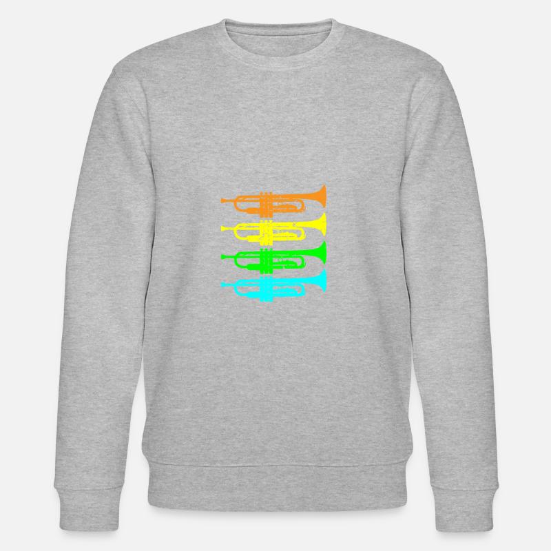 trompette - Sweat bio CHANGER Stanley/Stella Unisexe - gris chiné