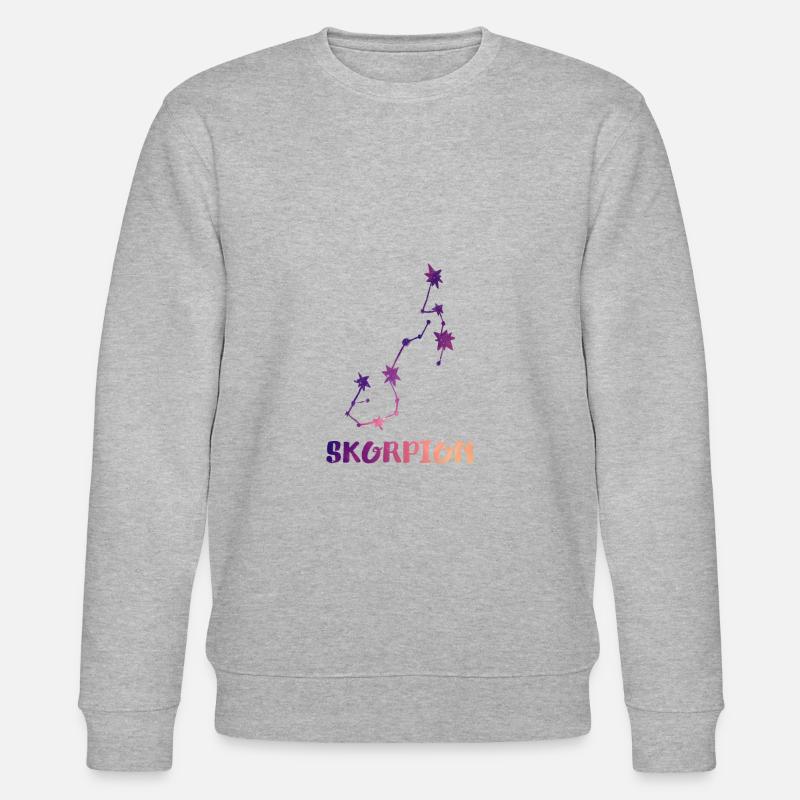 skorpion Sternbild - Stanley/Stella Unisex Bio-Sweatshirt CHANGER  - Grau meliert