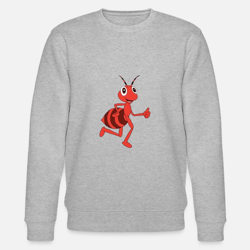 Fourmi de dessin animé - Sweat bio CHANGER Stanley/Stella Unisexe - gris chiné