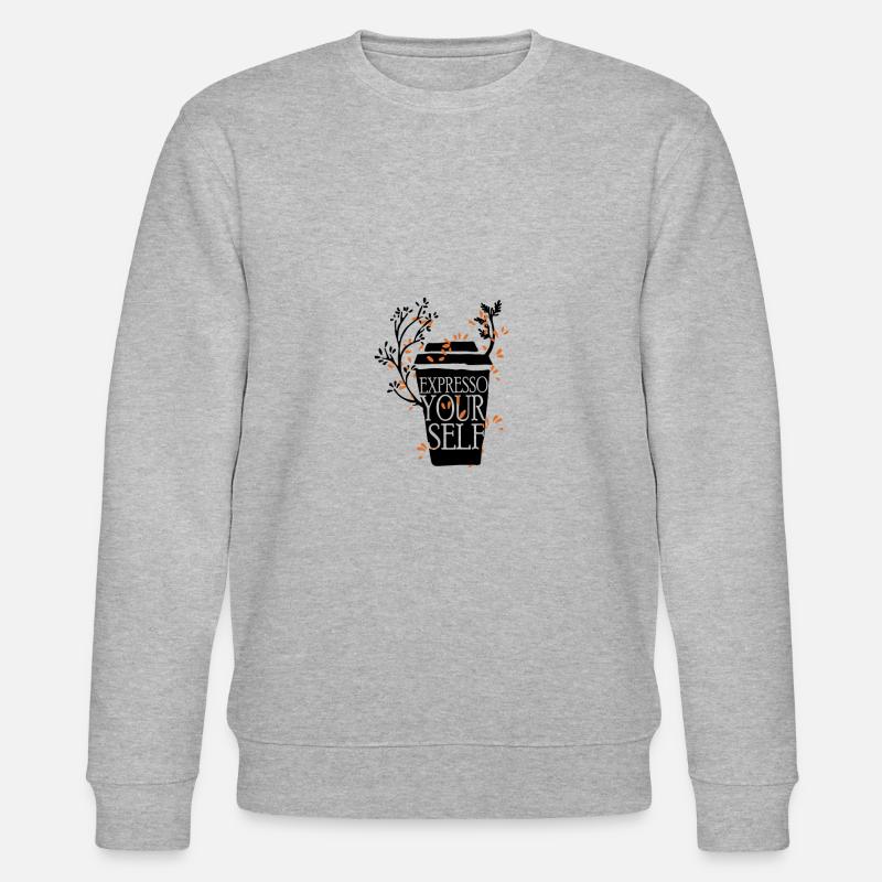 Citation Expresso Your Self Coffee - Sweat bio CHANGER Stanley/Stella Unisexe - gris chiné