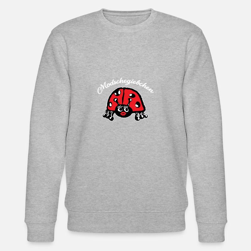Modschegiebchen - Marienkäfer - Stanley/Stella Unisex Bio-Sweatshirt CHANGER  - Grau meliert