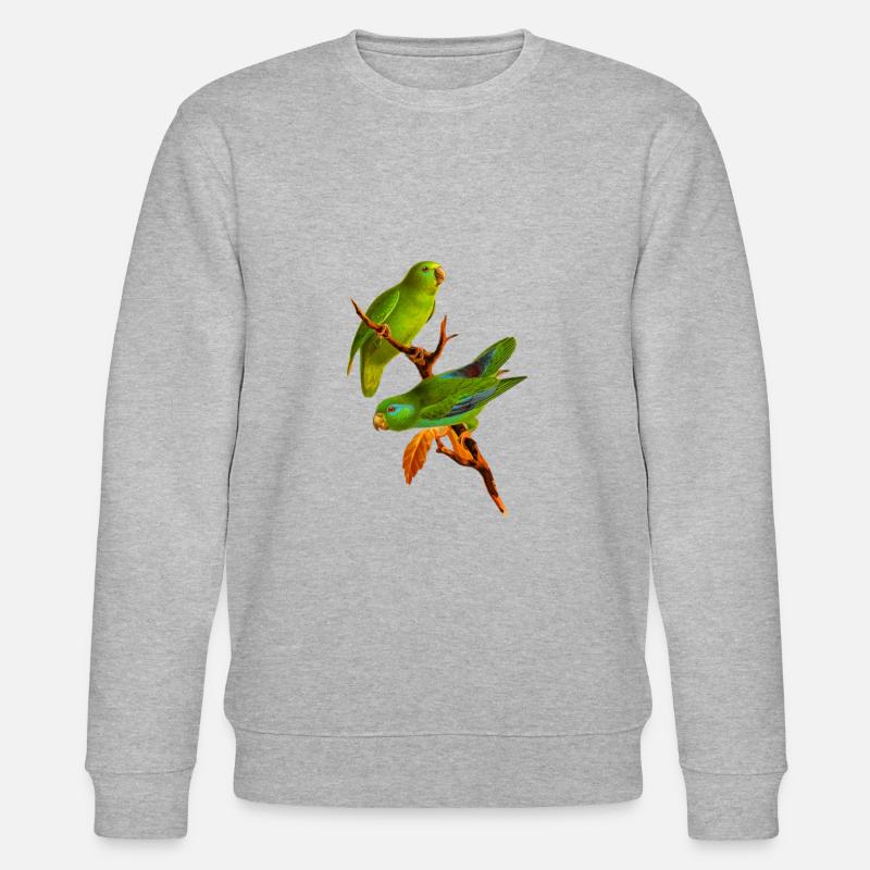 Papagei - Stanley/Stella Unisex Bio-Sweatshirt CHANGER  - Grau meliert
