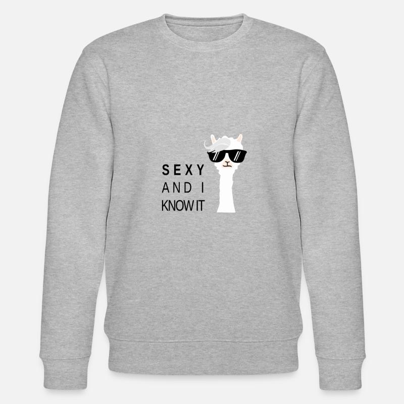 Lama - Stanley/Stella Unisex Bio-Sweatshirt CHANGER  - Grau meliert