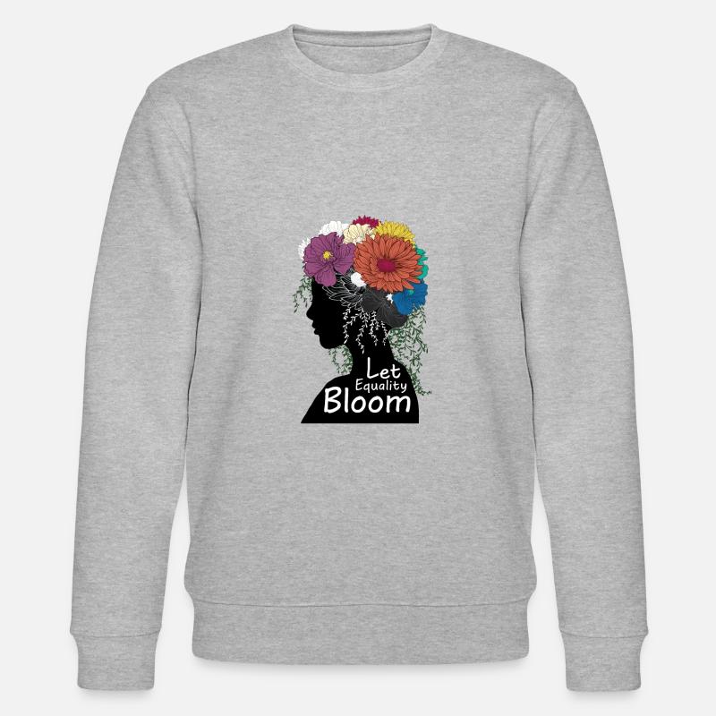 Let Equality Bloom - Stanley/Stella Unisex Bio-Sweatshirt CHANGER  - Grau meliert