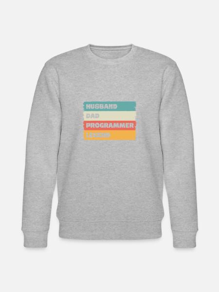 Husband Dad programmer Legend - Stanley/Stella Unisex Bio-Sweatshirt CHANGER - Grau meliert