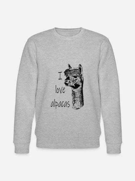 sweet, cuddly alpaca - Stanley/Stella CHANGER Unisex Organic Sweatshirt - heather grey