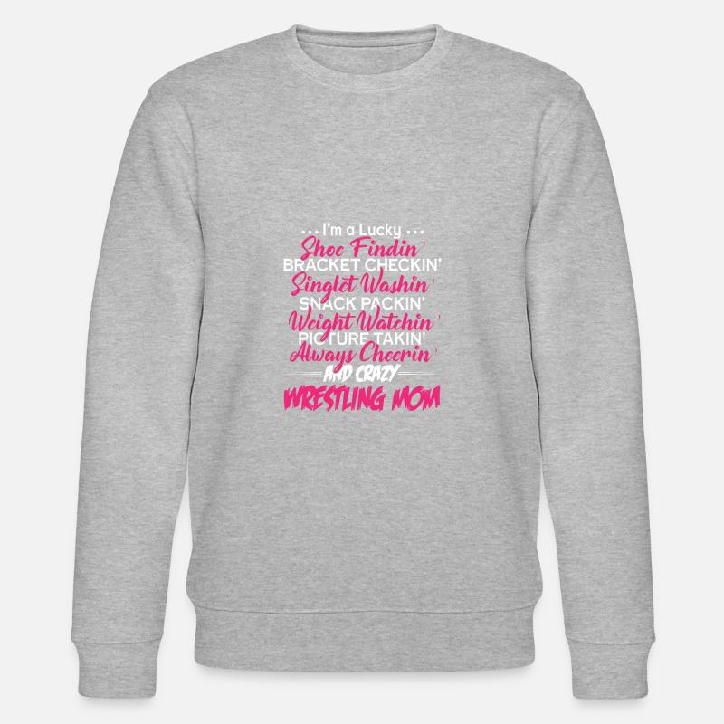 Maman lutteuse - Sweat bio CHANGER Stanley/Stella Unisexe - gris chiné