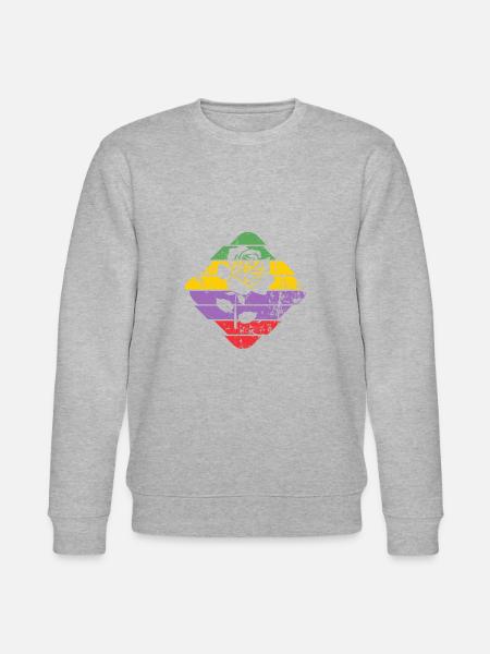 Rose - Stanley/Stella Unisex Bio-Sweatshirt CHANGER - Grau meliert