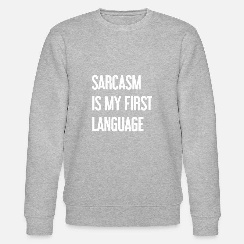 Sarkasmus-Profi - Stanley/Stella Unisex Bio-Sweatshirt CHANGER  - Grau meliert