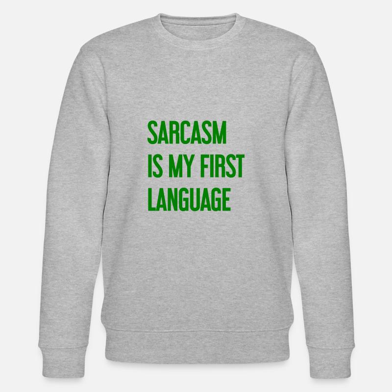 Sarkasmus-Profi - Stanley/Stella Unisex Bio-Sweatshirt CHANGER  - Grau meliert