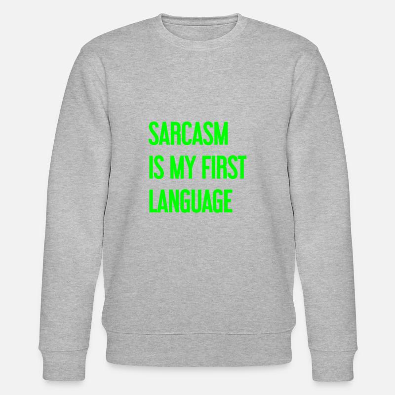 Sarkasmus-Profi - Stanley/Stella Unisex Bio-Sweatshirt CHANGER  - Grau meliert