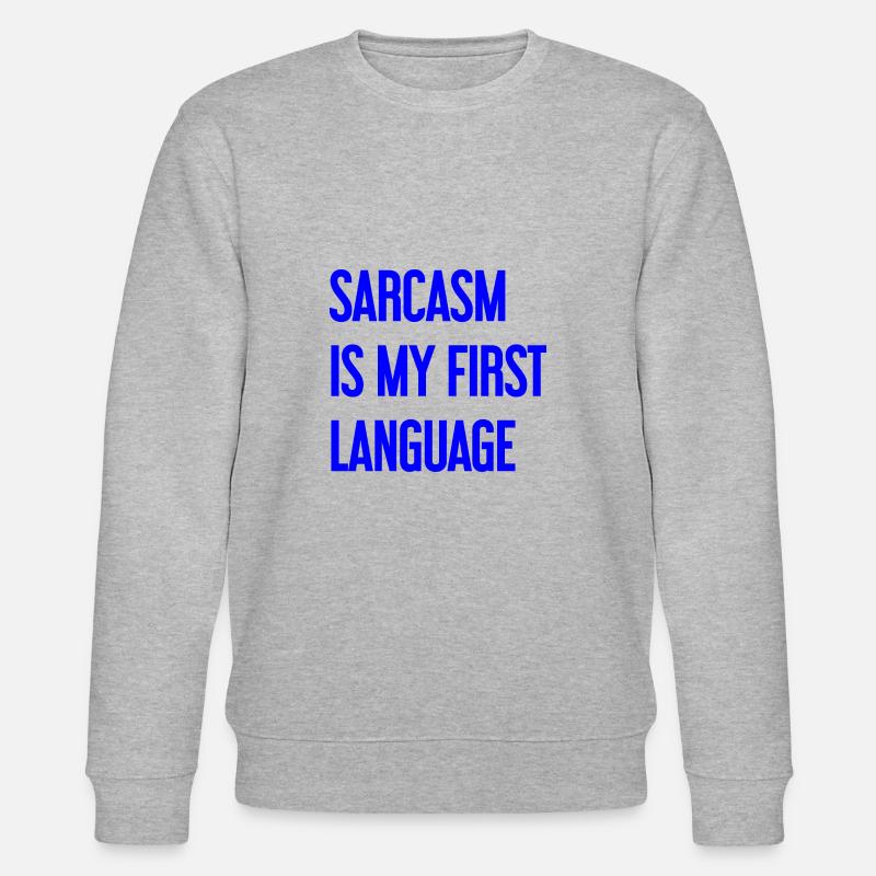 Sarkasmus-Profi - Stanley/Stella Unisex Bio-Sweatshirt CHANGER  - Grau meliert