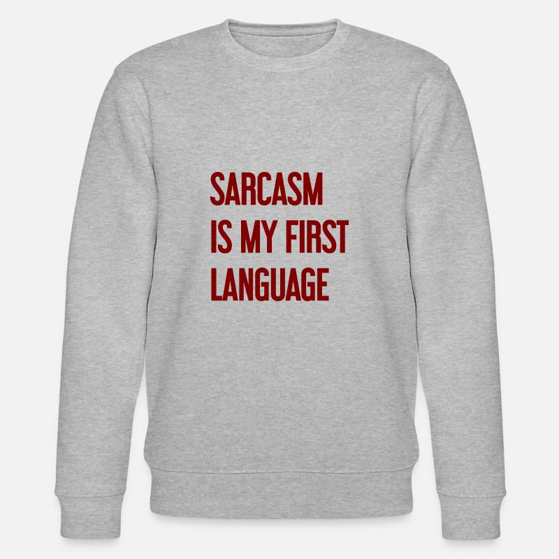 Sarkasmus-Profi - Stanley/Stella Unisex Bio-Sweatshirt CHANGER  - Grau meliert
