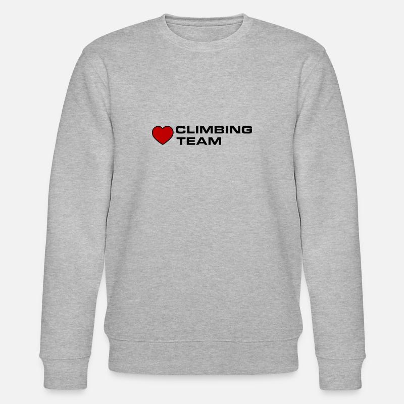 Climbing Team Herz - Stanley/Stella Unisex Bio-Sweatshirt CHANGER  - Grau meliert