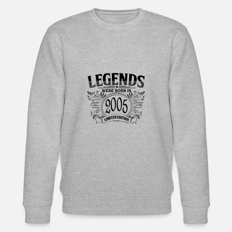 Legenden wurden 2005 geboren - Stanley/Stella Unisex Bio-Sweatshirt CHANGER  - Grau meliert
