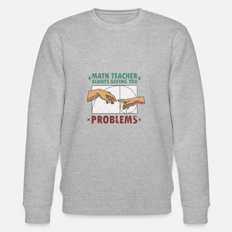 Fibonacci Mathe Lehrer Kunst Erschaffung - Stanley/Stella Unisex Bio-Sweatshirt CHANGER  - Grau meliert