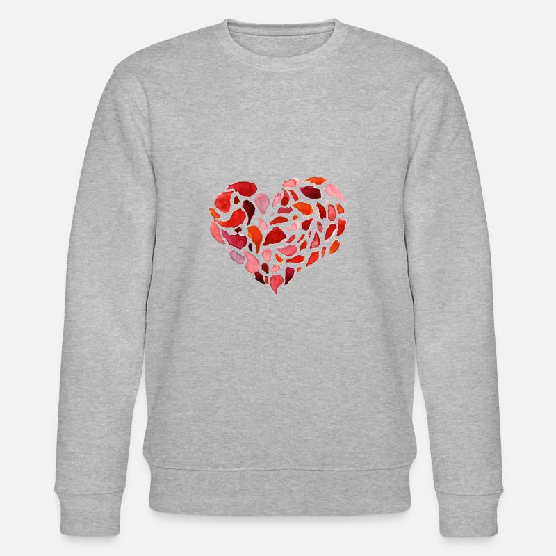 Herz Kunst - Stanley/Stella Unisex Bio-Sweatshirt CHANGER  - Grau meliert