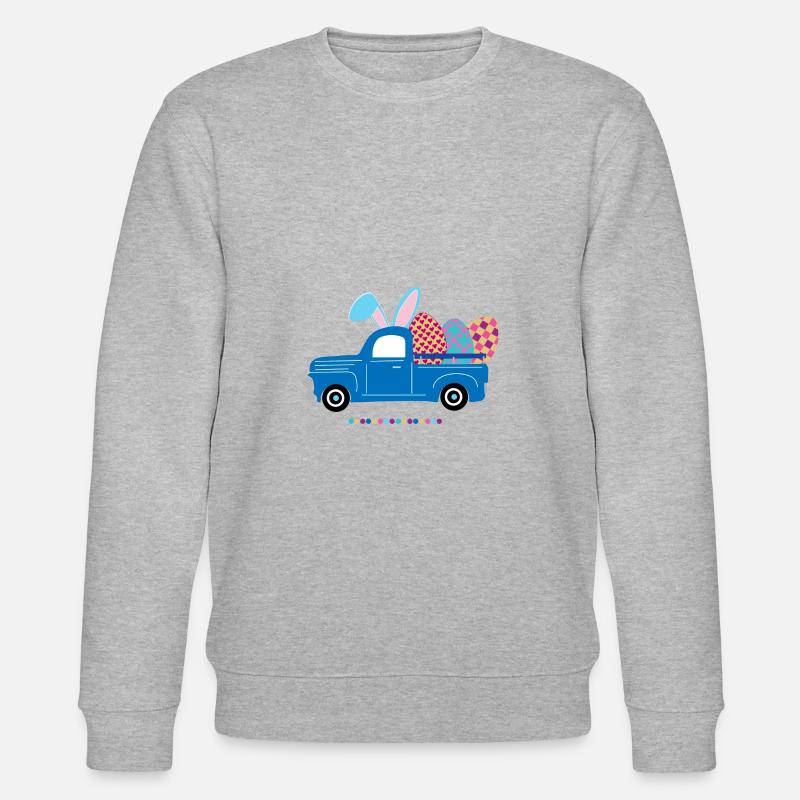 Easter Easter T-Shirt Easter Egg - Stanley/Stella CHANGER Unisex Organic Sweatshirt - heather grey