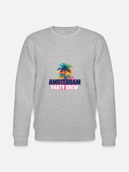 Amsterdam Party Crew Holiday - Stanley/Stella CHANGER Unisex Organic Sweatshirt - heather grey