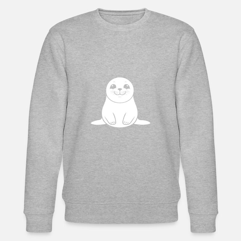Seelöwe - Stanley/Stella Unisex Bio-Sweatshirt CHANGER  - Grau meliert