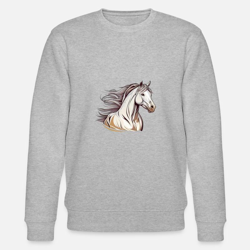 Wildpferd - Stanley/Stella Unisex Bio-Sweatshirt CHANGER  - Grau meliert