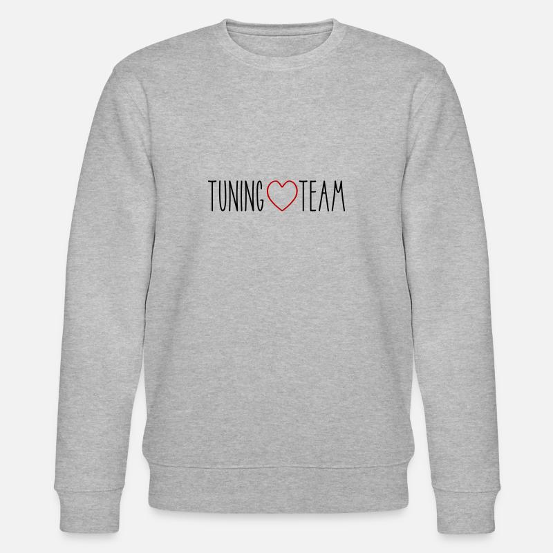 Tuning Team Herz - Stanley/Stella Unisex Bio-Sweatshirt CHANGER  - Grau meliert