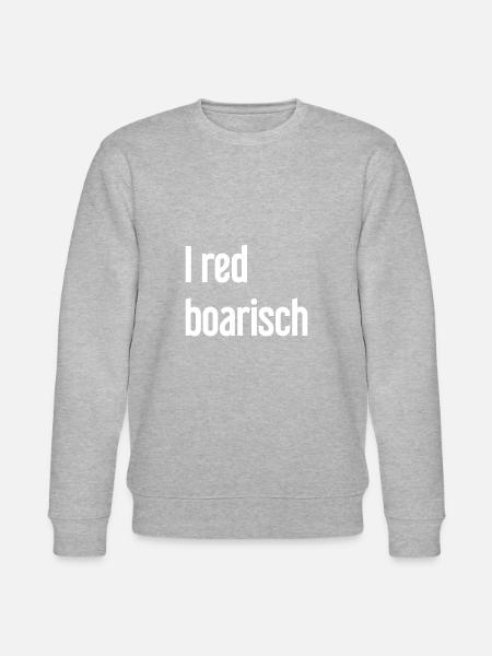 I red boarisch - Stanley/Stella CHANGER Unisex Organic Sweatshirt - heather grey