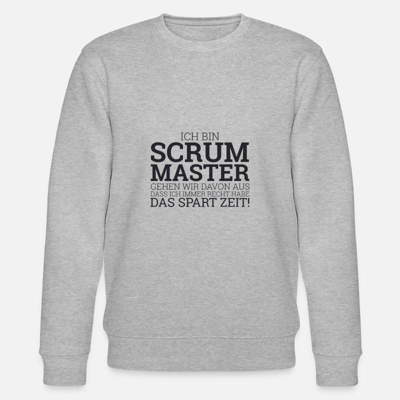 "Scrum Master" | Scrum Master - Stanley/Stella Unisex Bio-Sweatshirt CHANGER  - Grau meliert