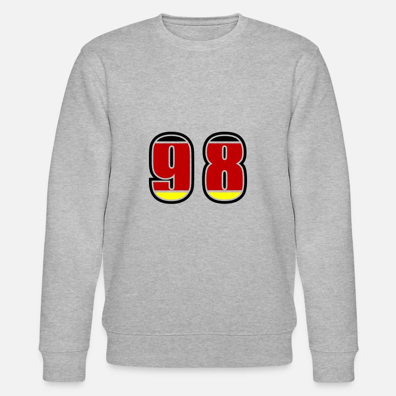 98 Number Germany Jersey - Stanley/Stella CHANGER Unisex Organic Sweatshirt - heather grey