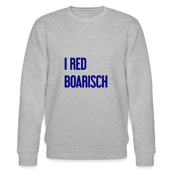 I red boarisch - Stanley/Stella Unisex Bio-Sweatshirt CHANGER  - Grau meliert - Vorne - Nik (191cm) & Marisol (170cm)