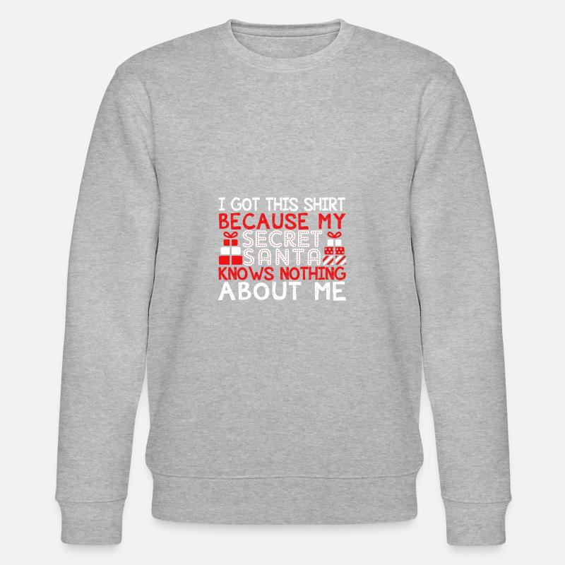 Geheime Santa - Stanley/Stella Unisex Bio-Sweatshirt CHANGER  - Grau meliert