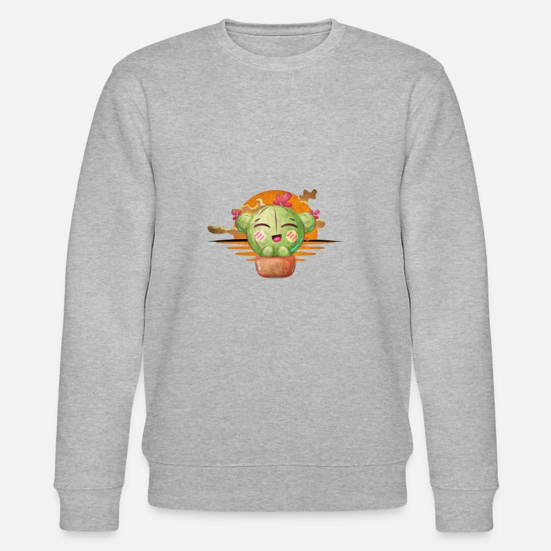 Cactus - Sweat bio CHANGER Stanley/Stella Unisexe - gris chiné