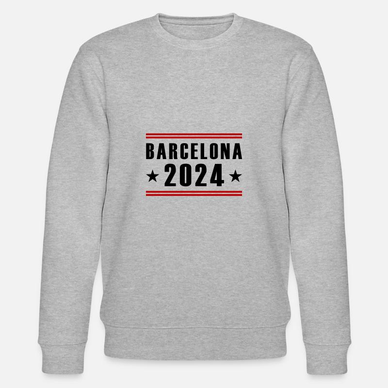 Barcelona 2024 - Stanley/Stella CHANGER Unisex Organic Sweatshirt - heather grey
