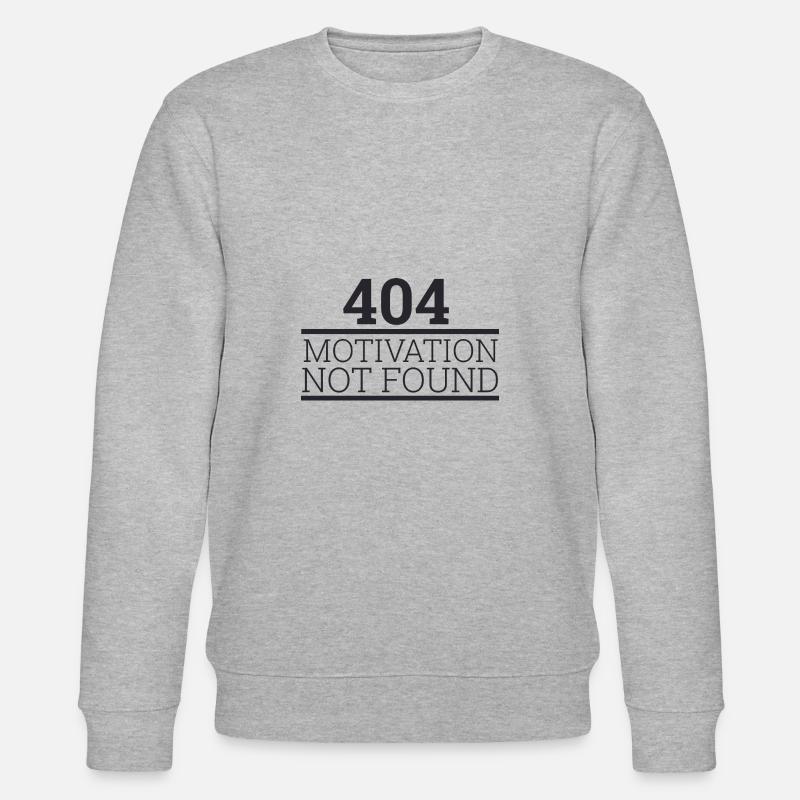 "404 Motivation not found" | Programmierer - Stanley/Stella Unisex Bio-Sweatshirt CHANGER  - Grau meliert