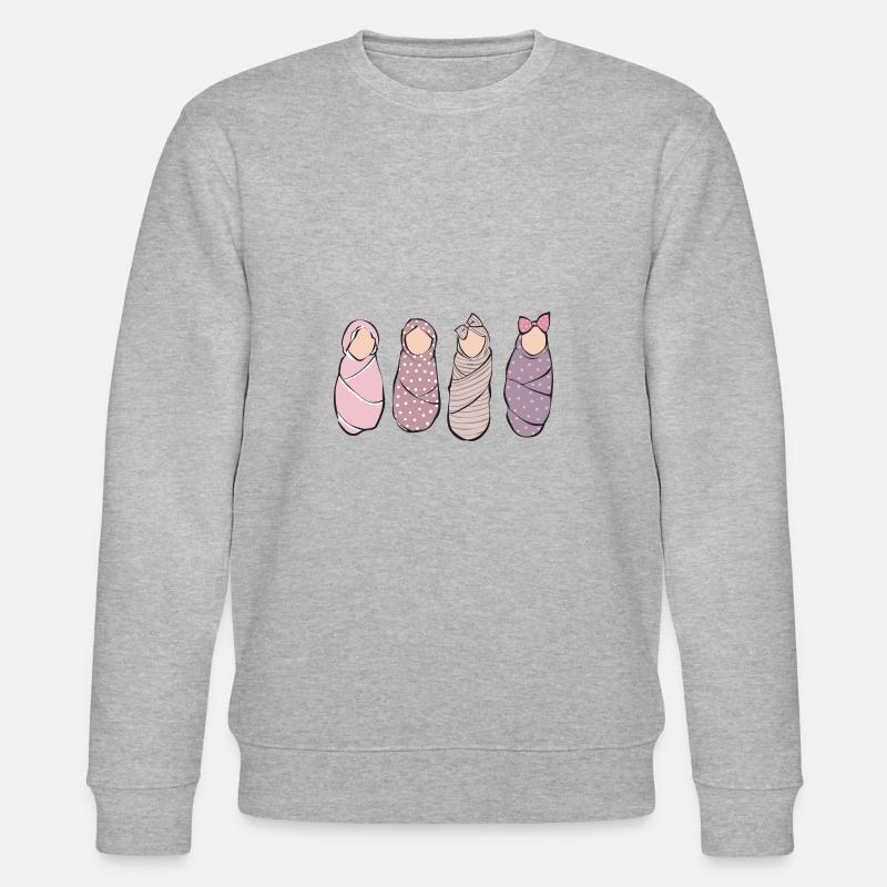Infirmière Bébé Maternité Infirmière - Sweat bio CHANGER Stanley/Stella Unisexe - gris chiné