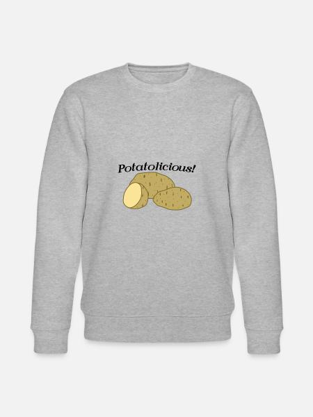 Potatolicious Vegetables Healthy Eating Potatoes - Stanley/Stella CHANGER Unisex Organic Sweatshirt - heather grey