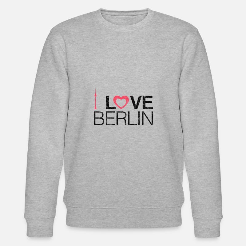 Berlin - Stanley/Stella Unisex Bio-Sweatshirt CHANGER  - Grau meliert