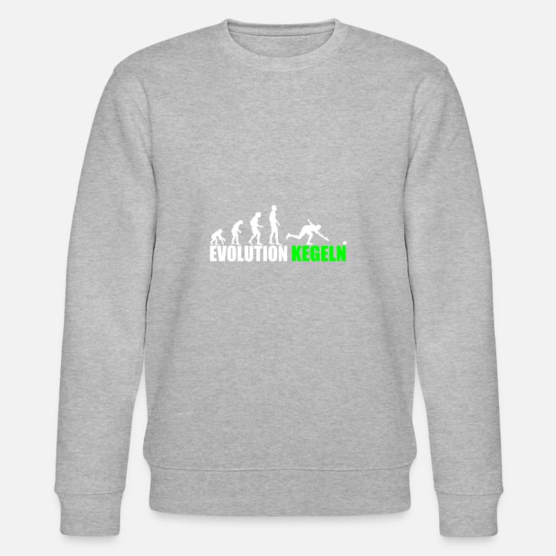 Evolution Kegeln - Stanley/Stella Unisex Bio-Sweatshirt CHANGER  - Grau meliert