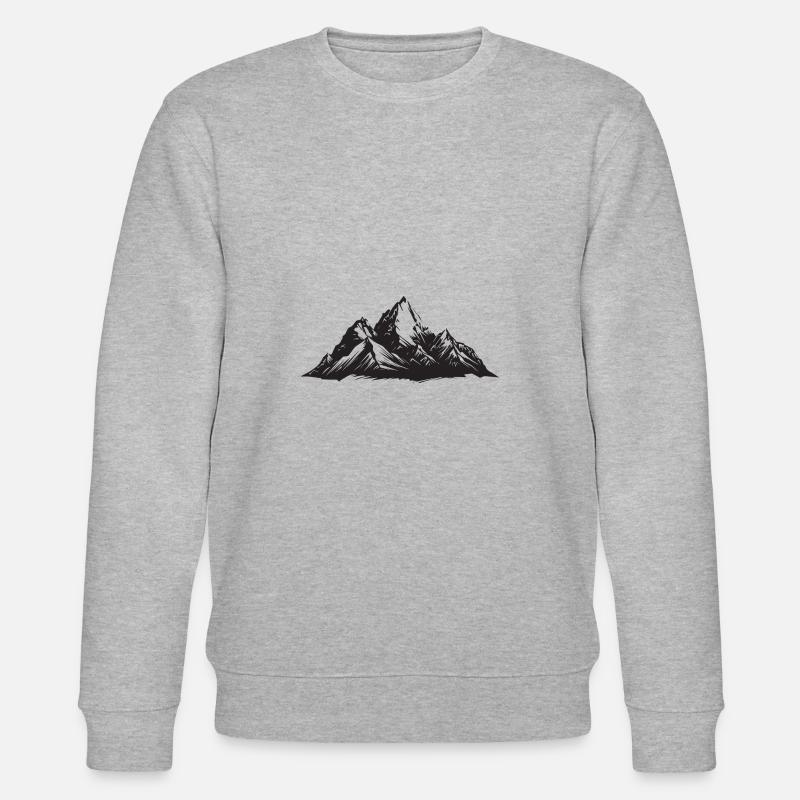 Symbol Berge - Stanley/Stella Unisex Bio-Sweatshirt CHANGER  - Grau meliert