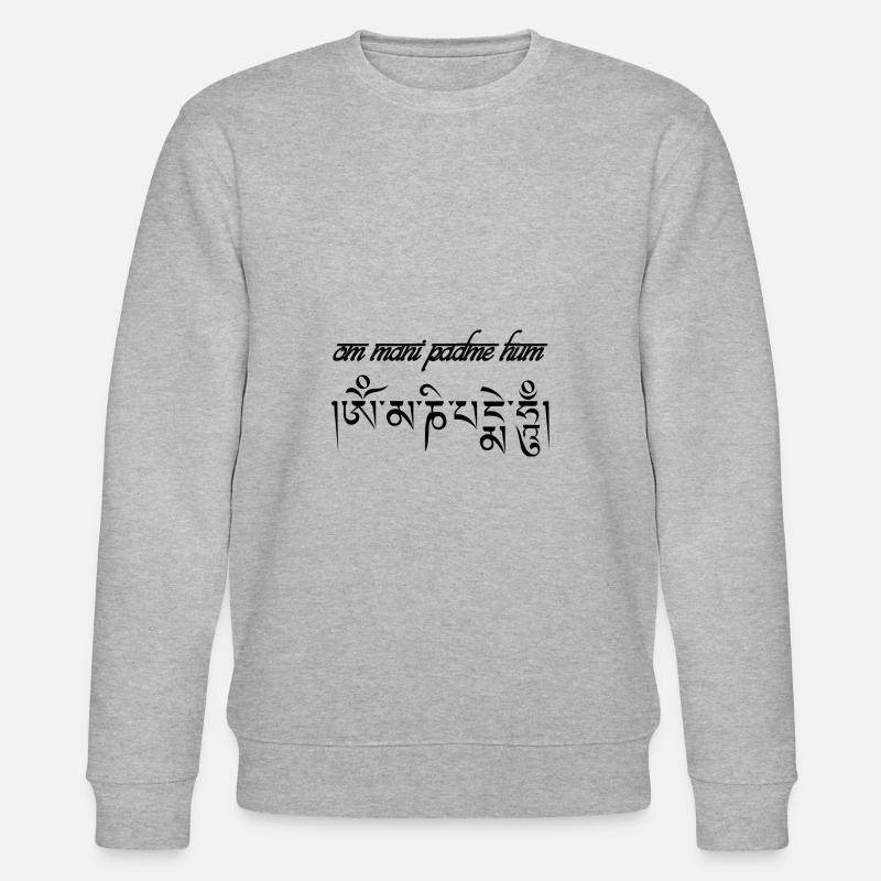 Om mani padme hum mantra - Sweat bio CHANGER Stanley/Stella Unisexe - gris chiné