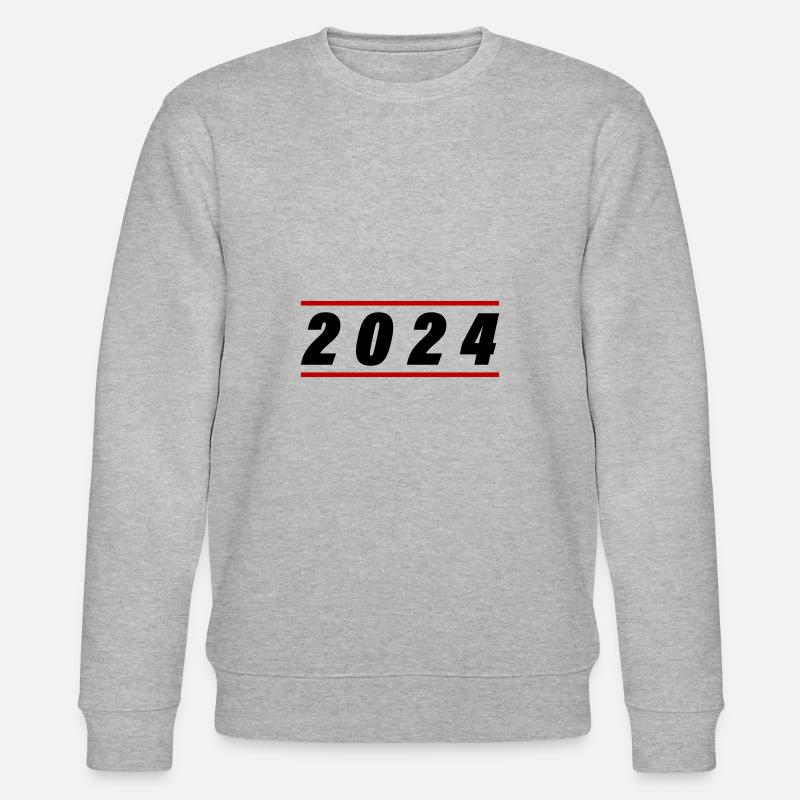 2024 Jahr - Stanley/Stella Unisex Bio-Sweatshirt CHANGER  - Grau meliert