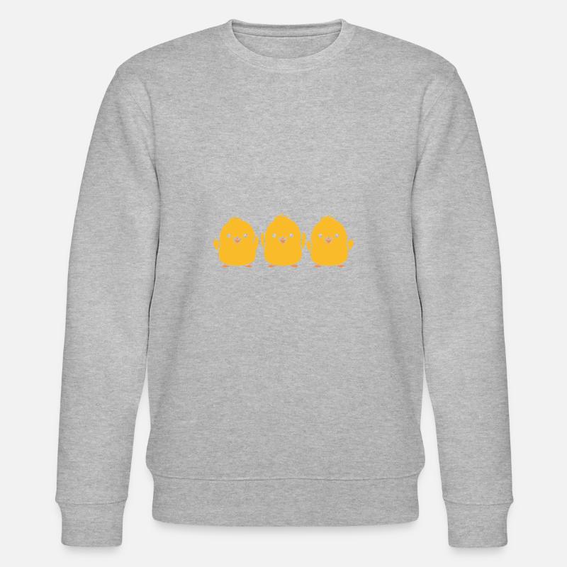 Küken - Stanley/Stella Unisex Bio-Sweatshirt CHANGER  - Grau meliert