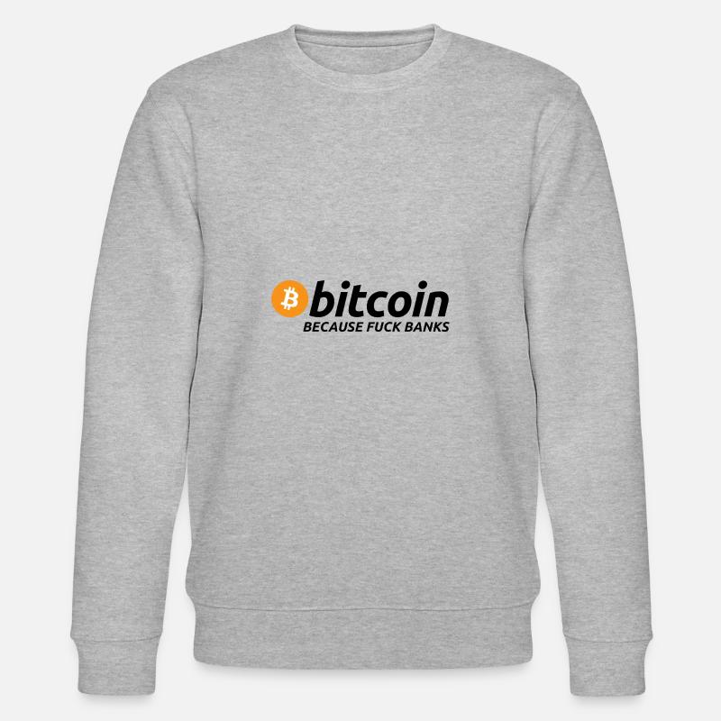 Bitcoin Satoshi Nakamoto Ethereum Crypto - Stanley/Stella CHANGER Unisex Organic Sweatshirt - heather grey